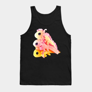 Three axolots snuggle together Tank Top